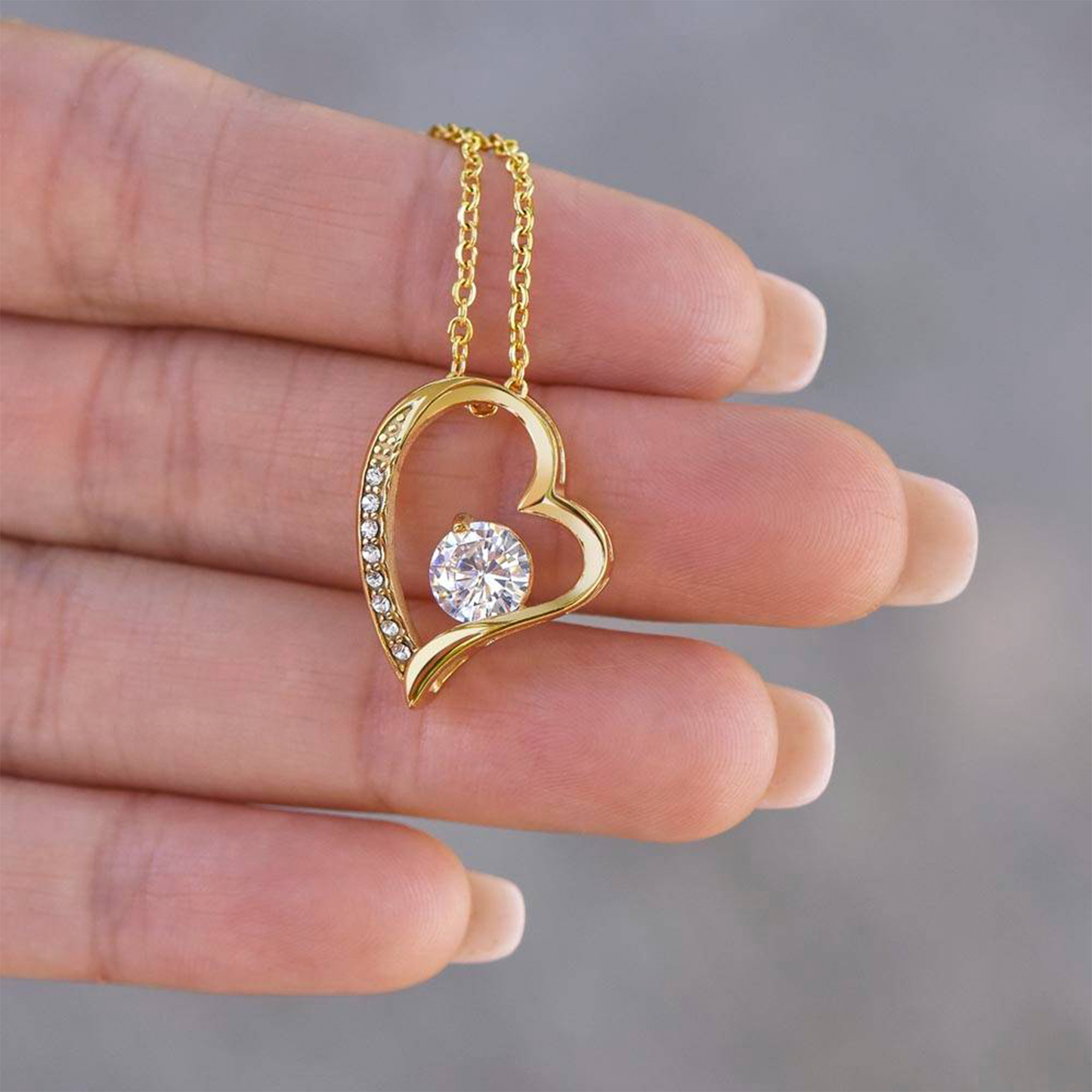 Collier pour ma femme de la part de son mari - Pendentif cœur Amour Éternel avec carte message | Cadeau d'anniversaire pour femme, Bijou de Saint-Valentin, Cadeau d'anniversaire pour elle