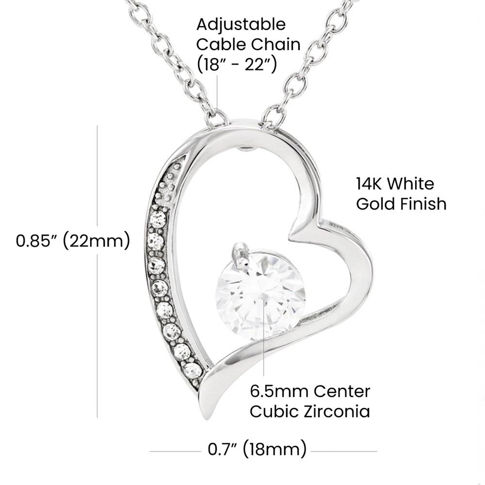 Back to School Gift Necklace for Daughter with Message Card