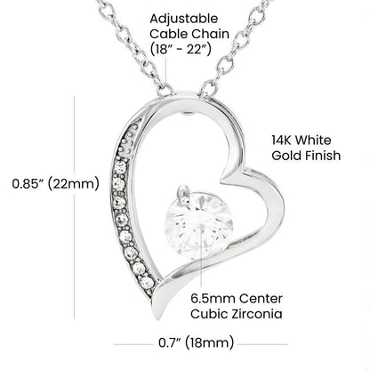 Back to School Gift Necklace for Daughter with Message Card