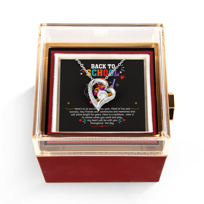 Back to School Gift Necklace for Daughter with Message Card