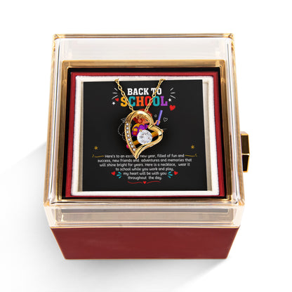 Back to School Gift Necklace for Daughter with Message Card