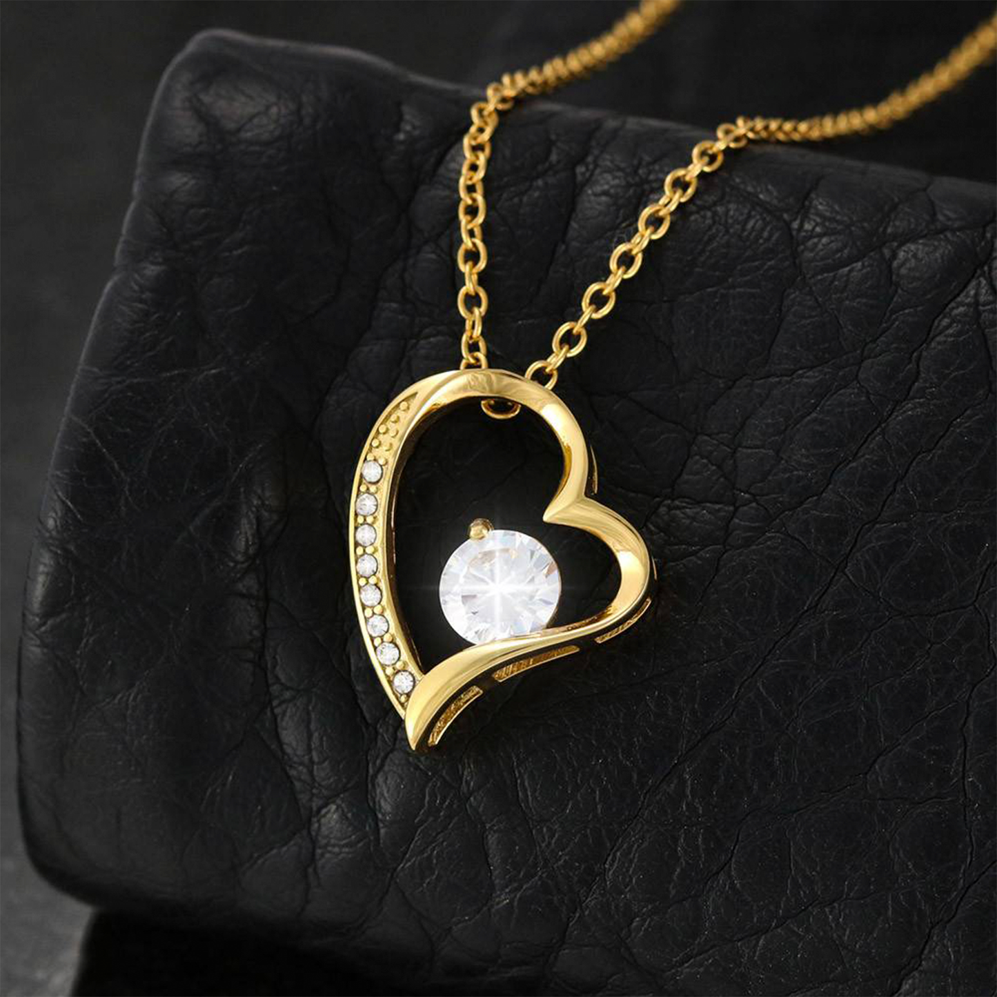 Collier pour ma femme de la part de son mari - Pendentif cœur Amour Éternel avec carte message | Cadeau d'anniversaire pour femme, Bijou de Saint-Valentin, Cadeau d'anniversaire pour elle