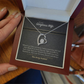 Collier pour ma femme de la part de son mari - Pendentif cœur Amour Éternel avec carte message | Cadeau d'anniversaire pour femme, Bijou de Saint-Valentin, Cadeau d'anniversaire pour elle