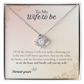 Collier Nœud d'Amour pour Ma Future Femme avec Carte de Vœux | Cadeau de Fiançailles pour Fiancée, Bijoux pour Future Épouse, Cadeau de Douche Nuptiale