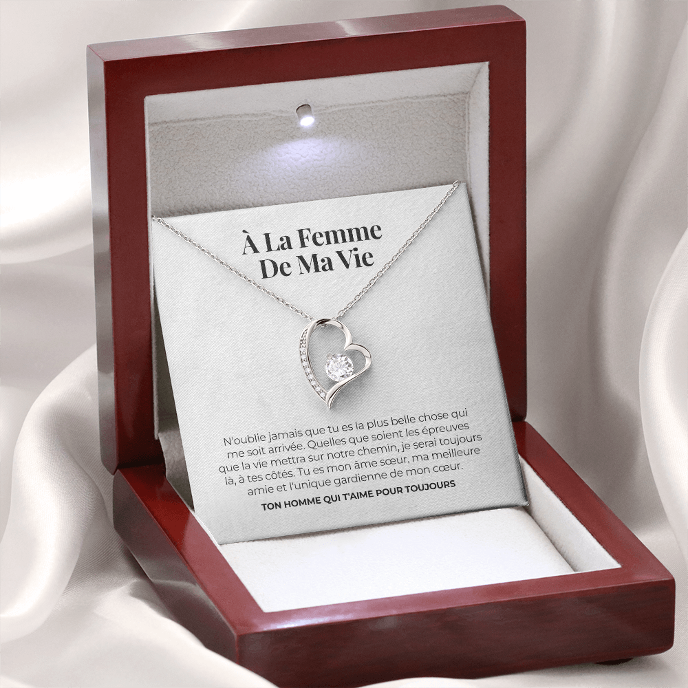Collier amour éternel – « À mon épouse »
