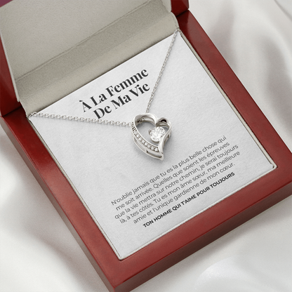 Collier amour éternel – « À mon épouse »