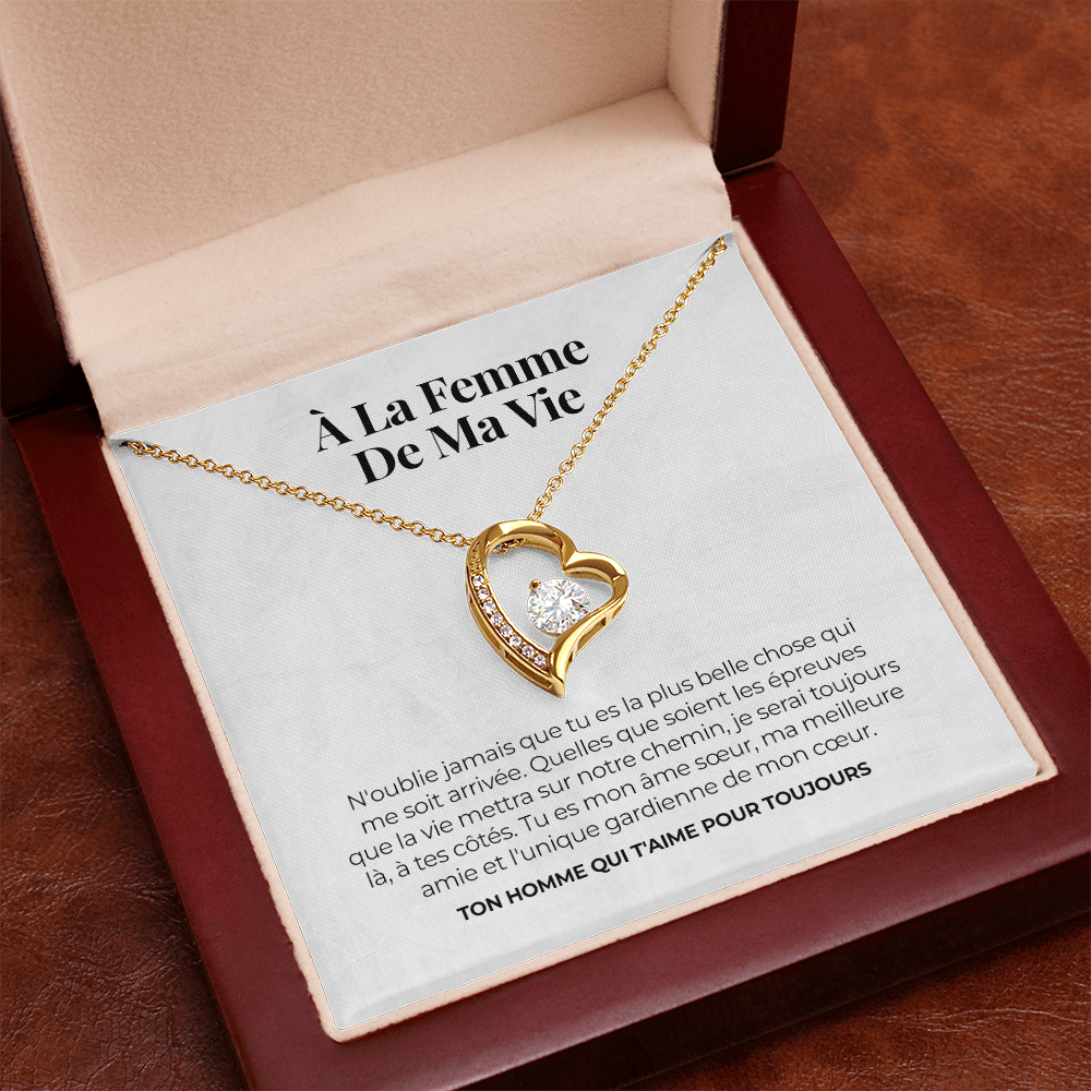 Collier amour éternel – « À mon épouse »