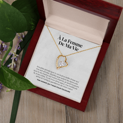 Collier amour éternel – « À mon épouse »