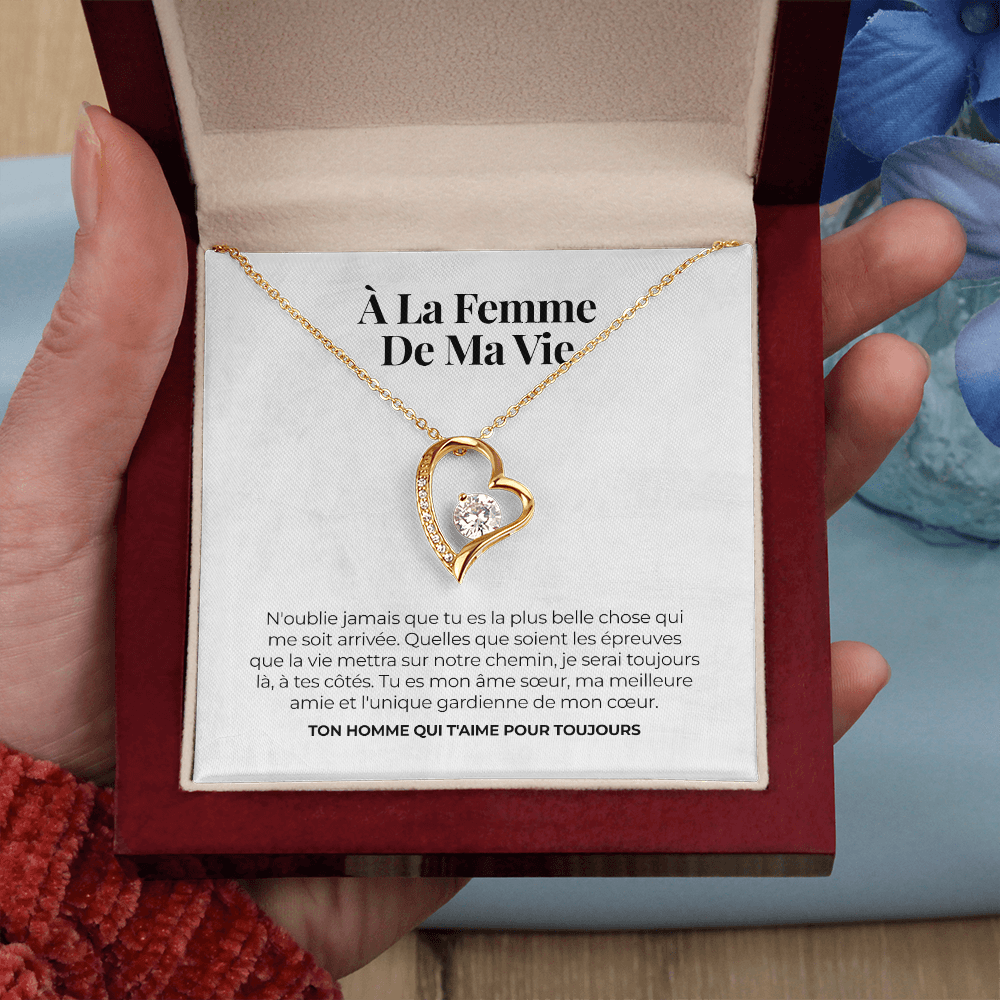 Collier amour éternel – « À mon épouse »