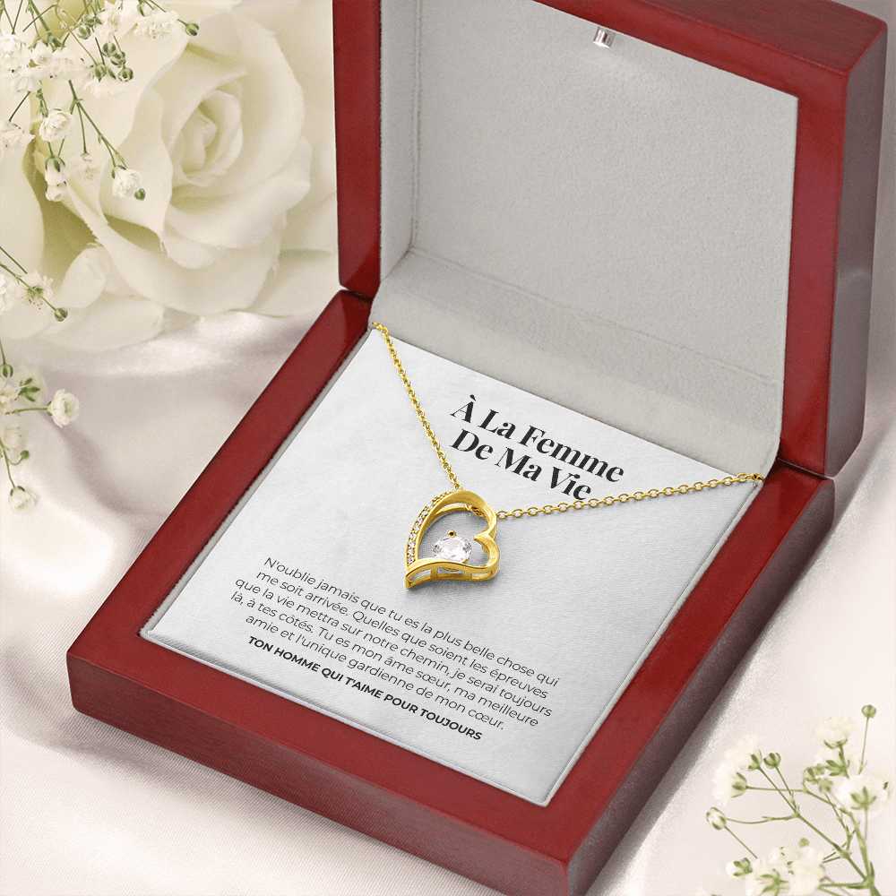 Collier amour éternel – « À mon épouse »