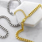 To My Son Necklace from Mom, Cuban Link Chain with Message Card, Birthday Graduation Christmas Gift for Son from Mother, Mens Necklace