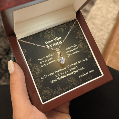 Ketting voor Mijn Vrouw | Cadeau met Romantisch Boodschap