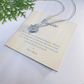 To My Fiancée Necklace, Love Knot Pendant with Message Card | Romantic Engagement Gift for Her, Future Wife Jewelry, Valentine's Day Gift