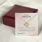 To My Wife To Be Necklace, Love Knot Pendant with Message Card, Engagement Gift for Future Wife Fiancée