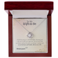 To My Wife To Be Necklace, Love Knot Pendant with Message Card, Engagement Gift for Future Wife Fiancée
