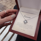 To My Fiancée Necklace, Love Knot Pendant with Message Card | Romantic Engagement Gift for Her, Future Wife Jewelry, Valentine's Day Gift