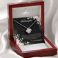 To My Granddaughter Necklace, Love Knot Pendant with Message Card, Birthday Graduation Christmas Gift for Granddaughter from Grandma