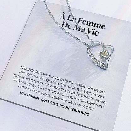 Collier amour éternel – « À mon épouse »