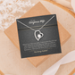 To My Gorgeous Wife Necklace from Husband, Forever Love Pendant with Message Card, Anniversary Birthday Valentines Christmas Gift for Wife