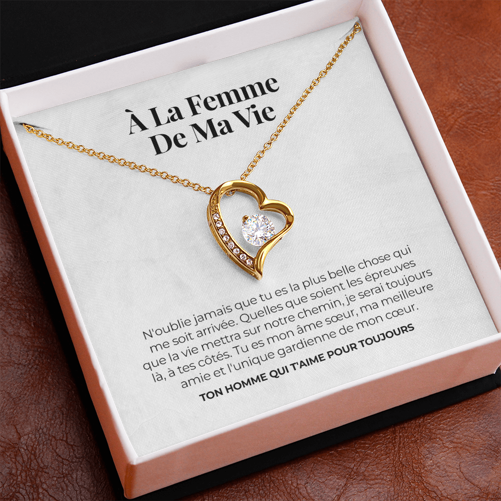 Collier amour éternel – « À mon épouse »