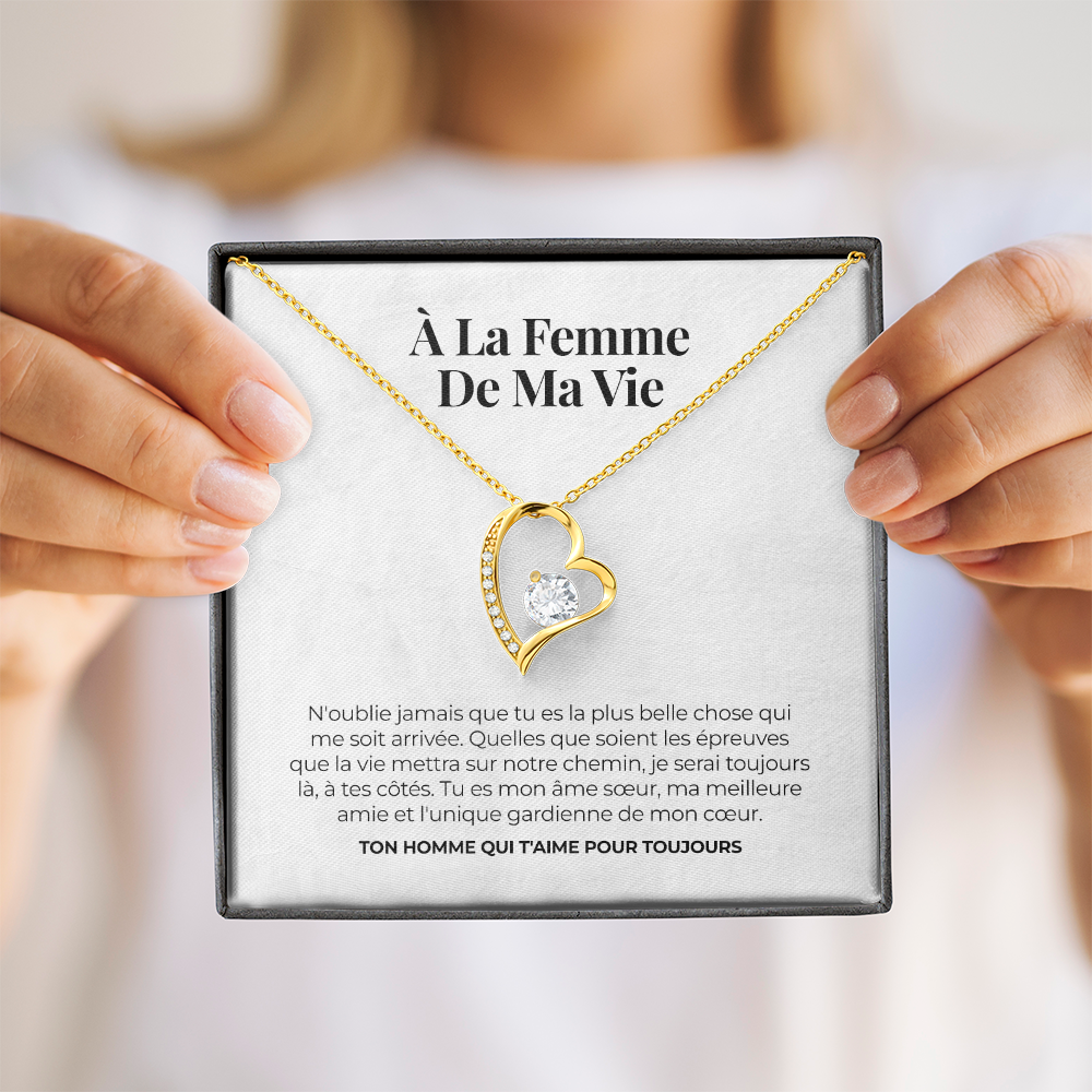 Collier amour éternel – « À mon épouse »